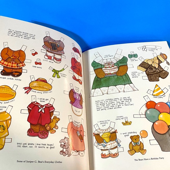 TEDDY BEAR PAPER DOLLS VTG 1983 NEW UNUSED CRYSTAL COLLINS A FAMILY OF 4 BEARS - Picture 8 of 11